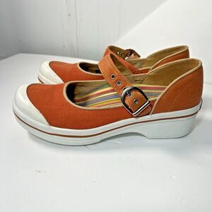 DANSKO Valerie Vegan Mary Jane Clogs Sz 37/ 6.5-7 orange